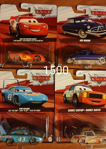 Disney Pixar Cars Oyuncak Arabalar Seti