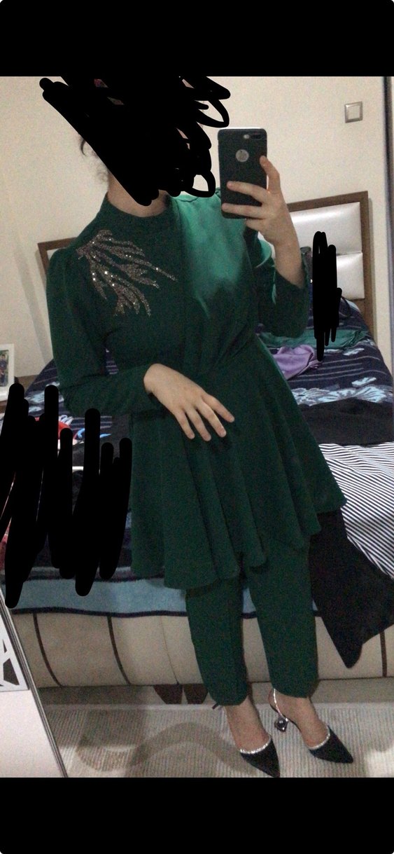 Alt üst tesettür takım şal dahil fiyat - Görsel 2