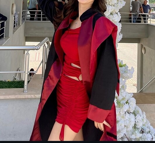 s Beden kırmızı Renk Kırmızı mini elbise