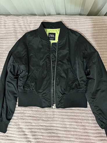 ZARA Kadın Siyah Bomber Ceket