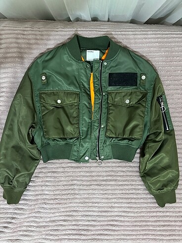 Bershka Haki Bomber Ceket