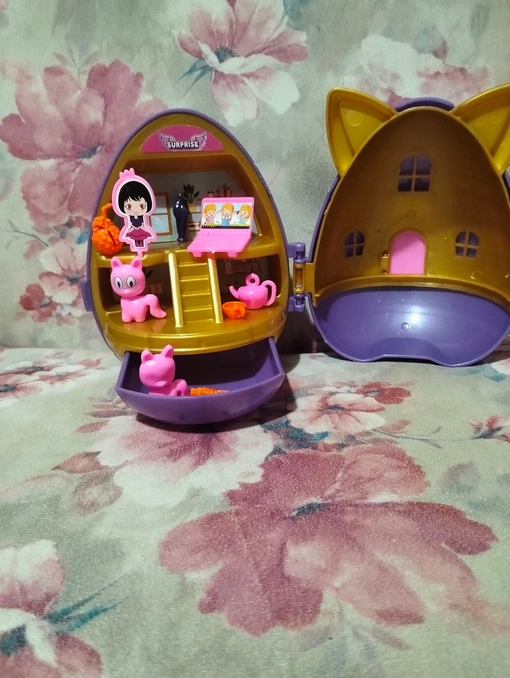 Renkli Kedi Şeklinde Mini Oyun Seti - Görsel 3