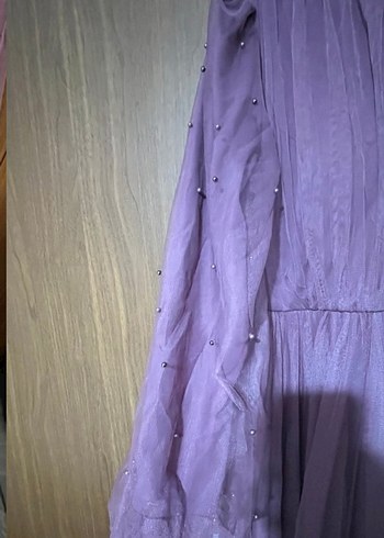 Pembe Drapeli Uzun Bohem Kadın Elbise - Görsel 2