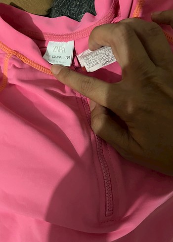 Fermuarlı Pembe Uzun Kollu Mini Atletik Üst - Görsel 6