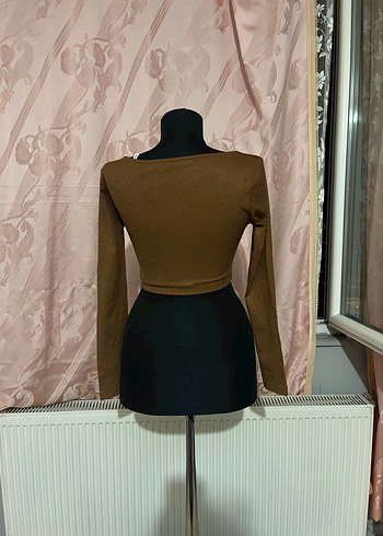 s Beden kahverengi Renk Crop top