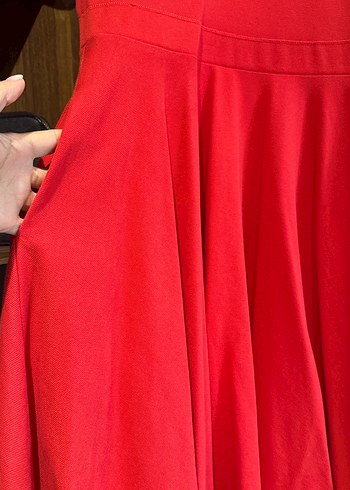 Lacoste Kırmızı Polo Yaka Midi Kadın Elbise - Görsel 2