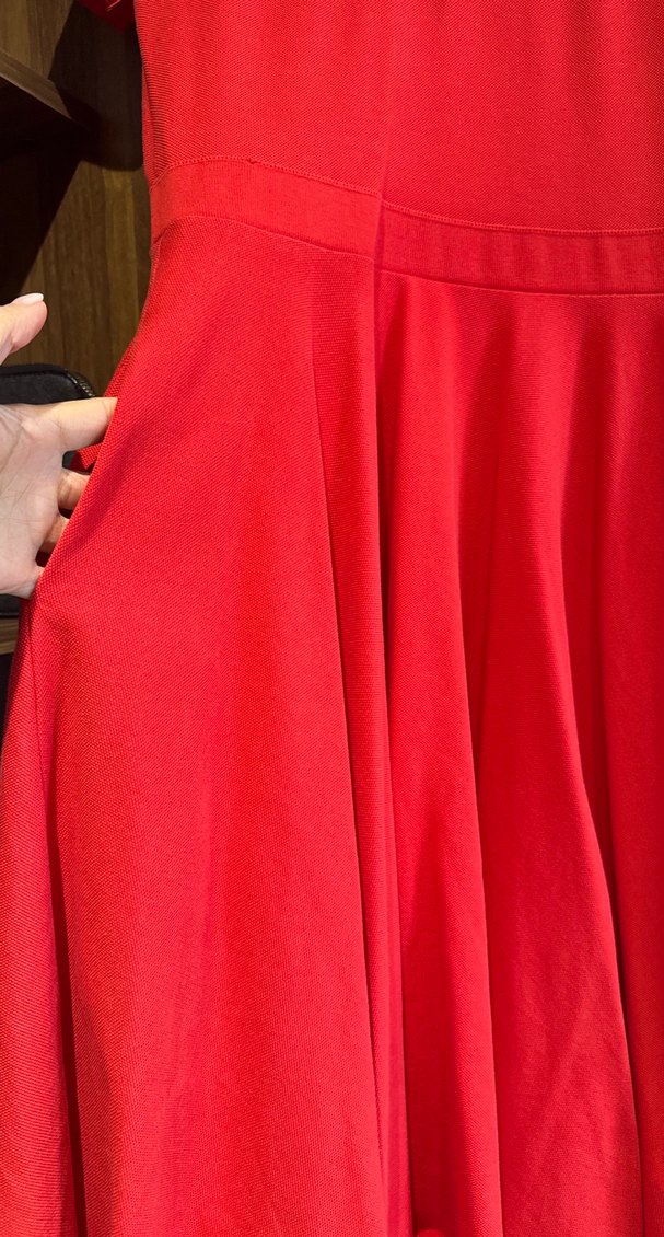 Lacoste Kırmızı Polo Yaka Midi Kadın Elbise - Görsel 2