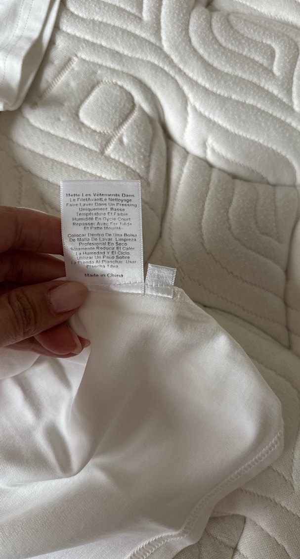 Beyaz nakışlı Chanel Kadın Tişört - Görsel 3