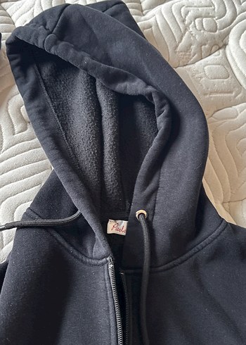 Kadın Siyah Fermuarlı kapişonlu Eşofman Takımı - Görsel 5