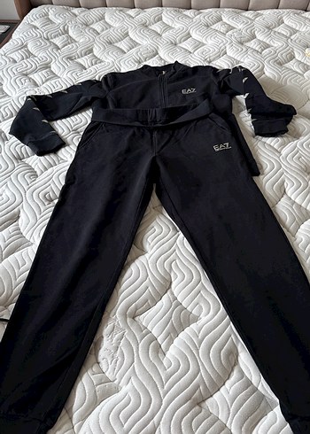 Emporio Armani Siyah Fermuarlı Kadın Eşofman Takımı - Görsel 3