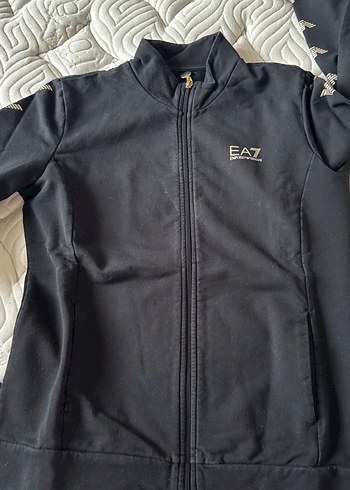 Emporio Armani Siyah Fermuarlı Kadın Eşofman Takımı - Görsel 6