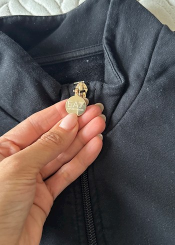 Emporio Armani Siyah Fermuarlı Kadın Eşofman Takımı - Görsel 8