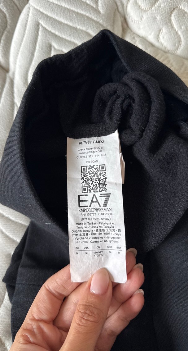 Emporio Armani Siyah Fermuarlı Kadın Eşofman Takımı - Görsel 5