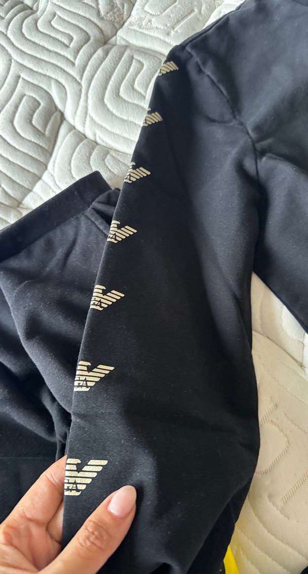 Emporio Armani Siyah Fermuarlı Kadın Eşofman Takımı — görsel 7/10