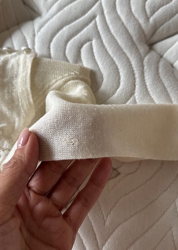 İpekyol krem rengi transparan ince yün kazak - Görsel 5