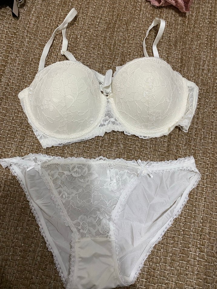 Beyaz Dantelli Bohem Minimalist Sütyen ve Külot - Görsel 2