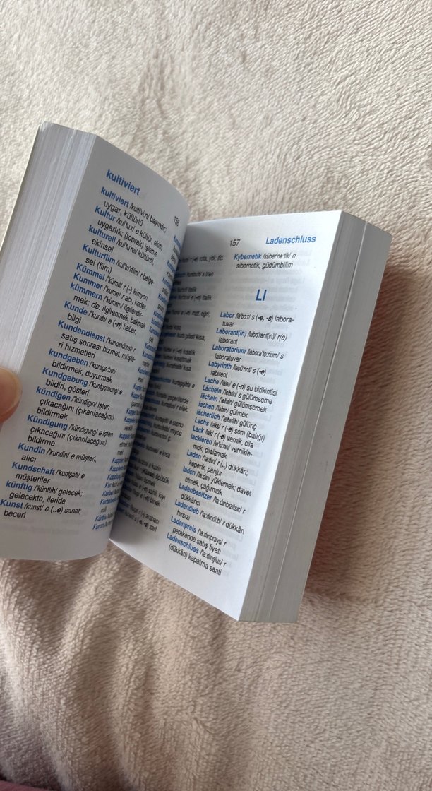 Almanca Cep Sözlüğü Türkçe-Almanca - Görsel 3
