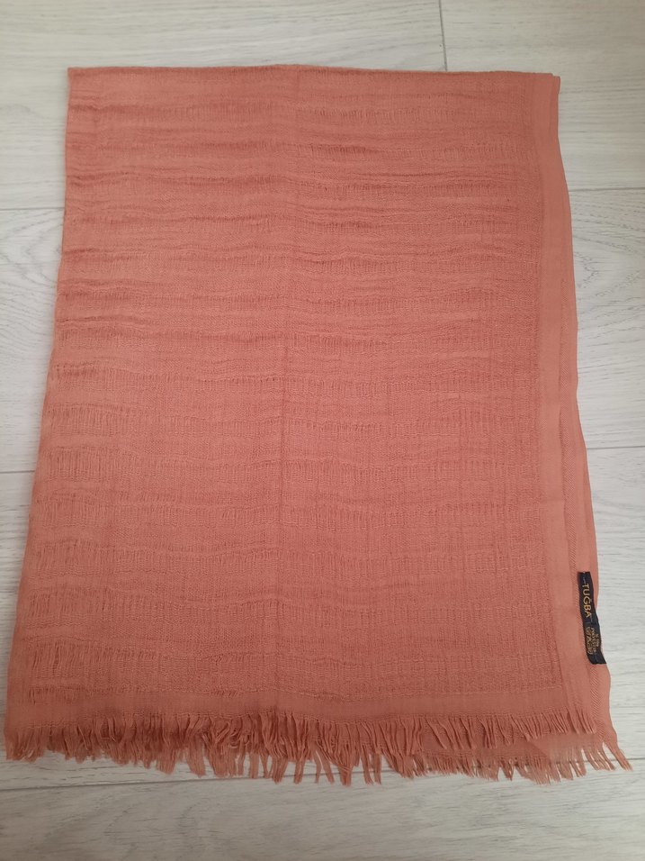 Bej Keten Kadın Şal - Görsel 3