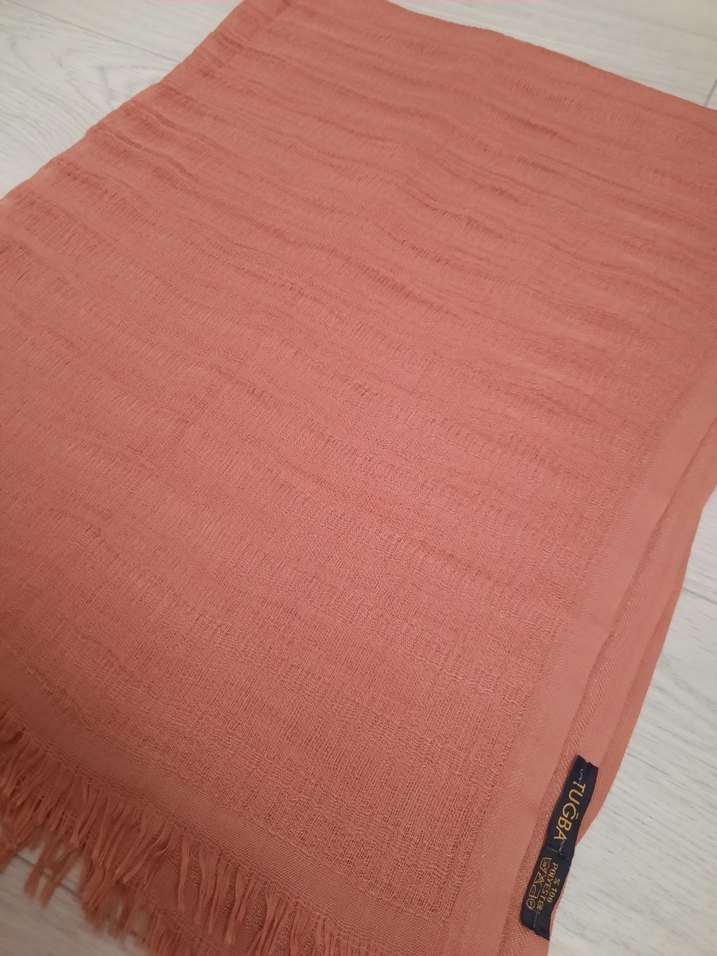 Bej Keten Kadın Şal - Görsel 2