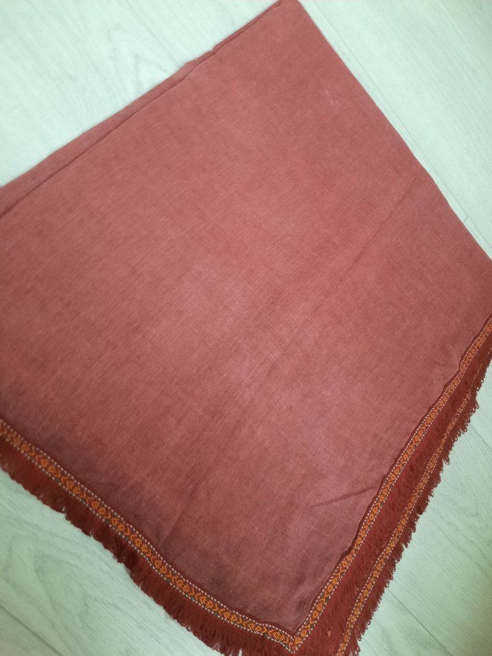 Bordo Kadın Bohem Şal - Görsel 2