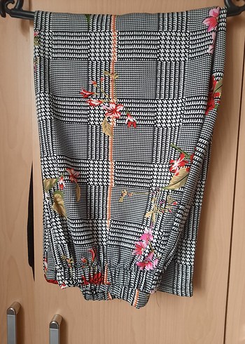 Uzun Kollu, Desenli, Düğmeli Gri Bohem Tunik - Görsel 7