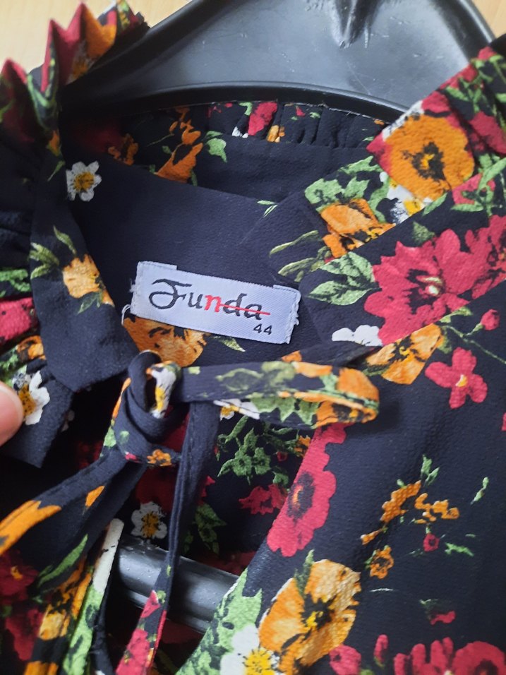 Çiçek Desenli Uzun Bohem Elbise - Görsel 4