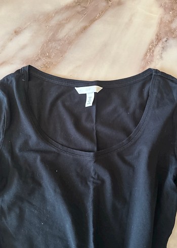 H&m bisiklet yaka uzun bluz - Görsel 2