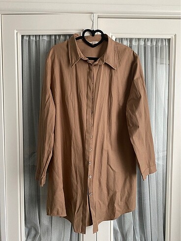 Allday camel rengi modest gömlek