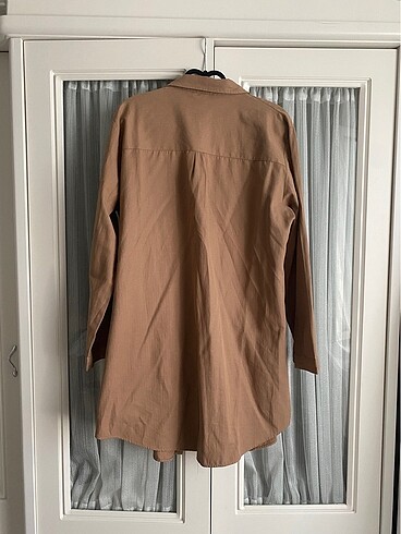 44 Beden Allday camel rengi modest gömlek