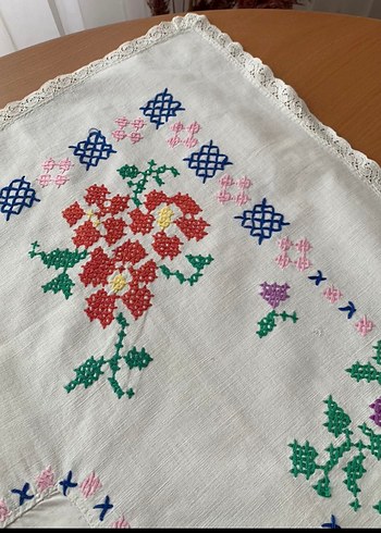 El işlemesi Vintage örtü - Görsel 2