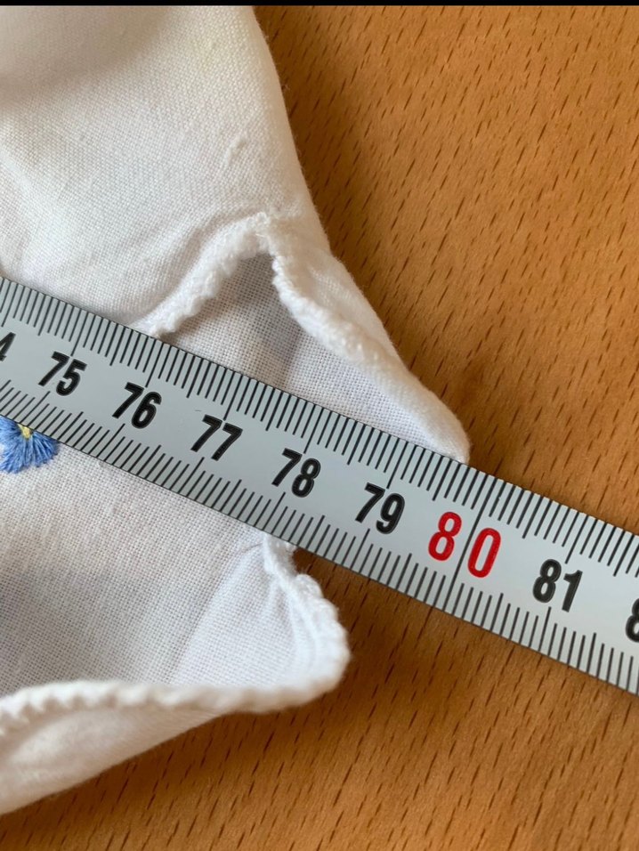 Rahibe işi Vintage beyaz masa örtüsü - Görsel 3