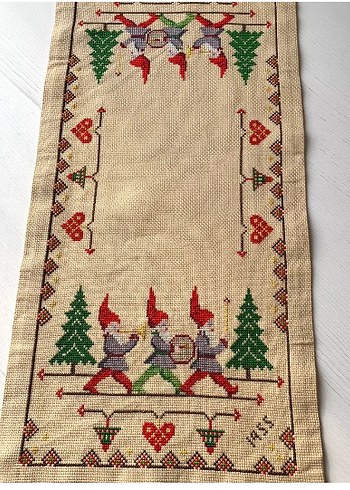 El işlemesi Vintage Avrupa Runner - Görsel 5