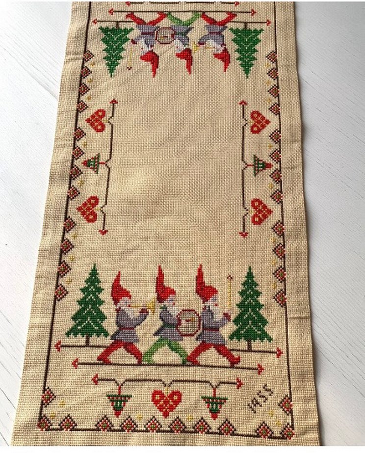 El işlemesi Vintage Avrupa Runner - Görsel 5