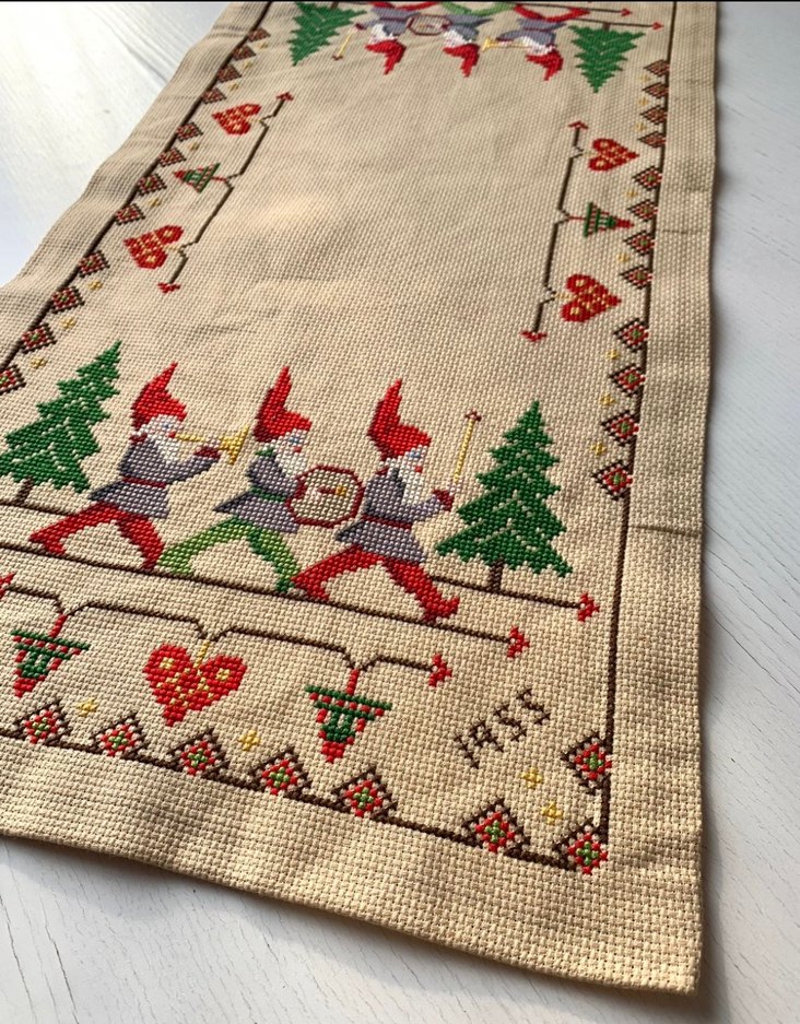 El işlemesi Vintage Avrupa Runner - Görsel 2