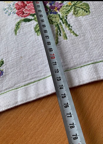 Çiçek Desenli El İşlemesi  Vintage Runner - Görsel 4