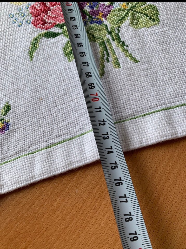 Çiçek Desenli El İşlemesi  Vintage Runner - Görsel 4