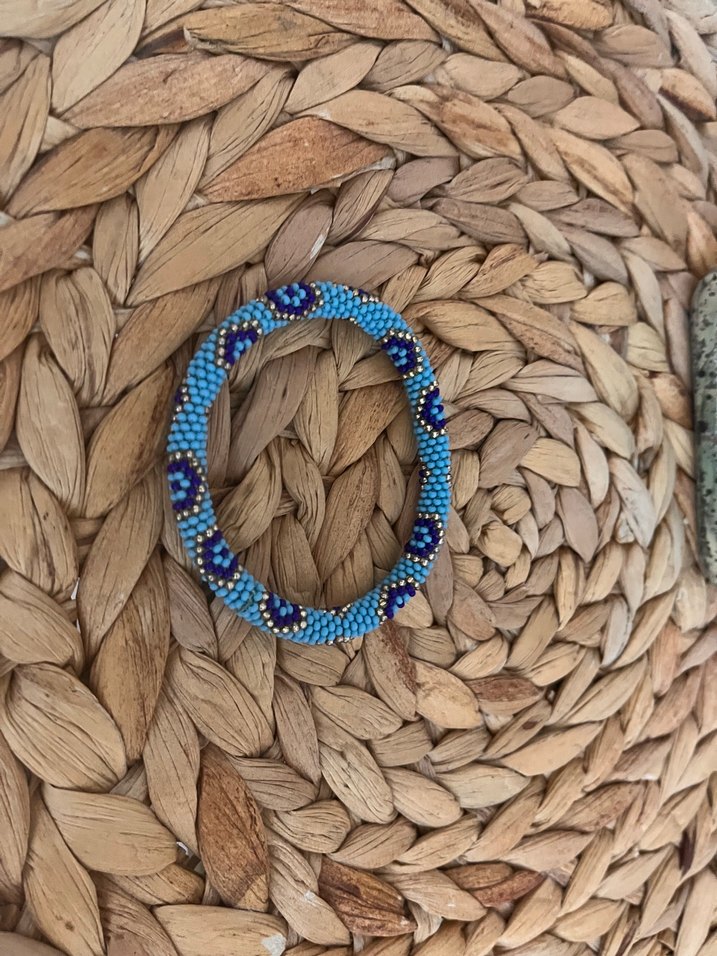 Bohem Tarz Boncuk  Örgü Bileklik Her ürün ayrı satılmaktadır - Görsel 2