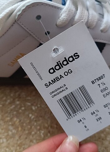 Adidas Orijinal Kutulu Barkodlu SAMBA
