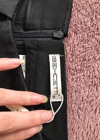 Bechetti İtalia Siyah Kemerli Mini Kadın Etek - Görsel 3