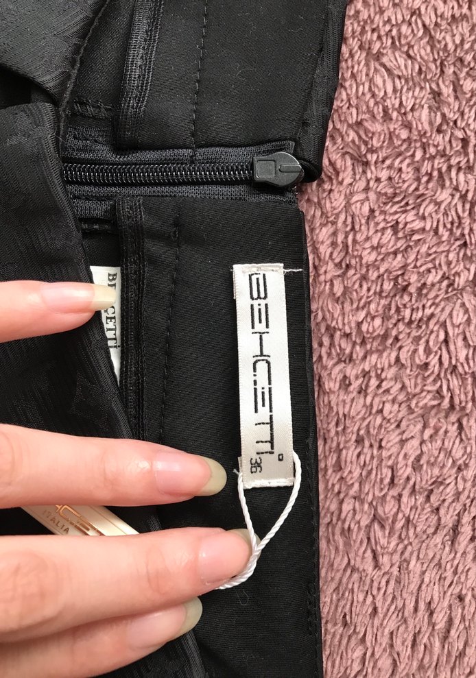 Bechetti İtalia Siyah Kemerli Mini Kadın Etek - Görsel 3