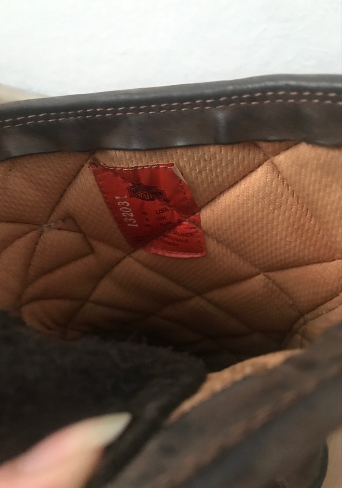 Kahverengi Orijinal Harley Davidson Deri Biker Botlar - Görsel 5