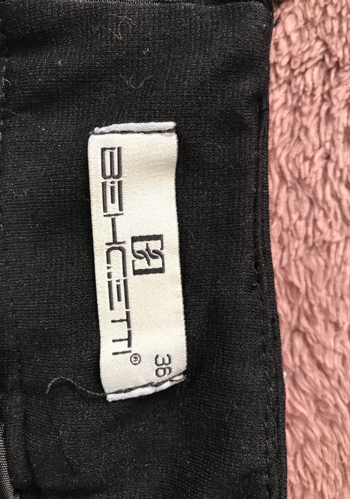 Bechetti İtalia Gri Midi Kalem Etek, Kürklü Detaylı - Görsel 2