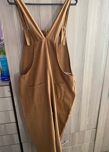 xl Beden kahverengi Renk Kadın Parlak Kahverengi Tulum