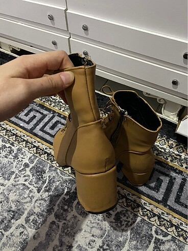 40 Beden camel Renk Topuklu bot