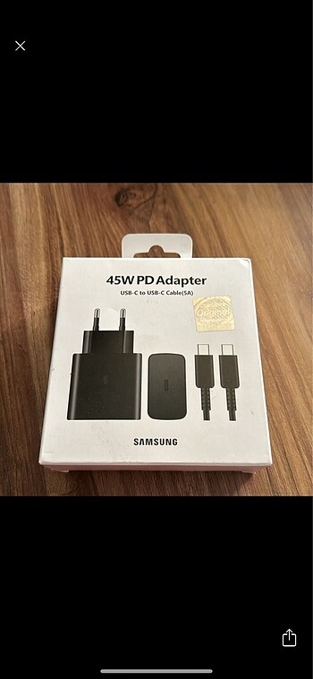 Samsung sarj seti 45w kablo ve adaptör