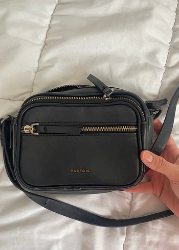 Siyah Deri Kadın Çapraz Çanta - Görsel 2