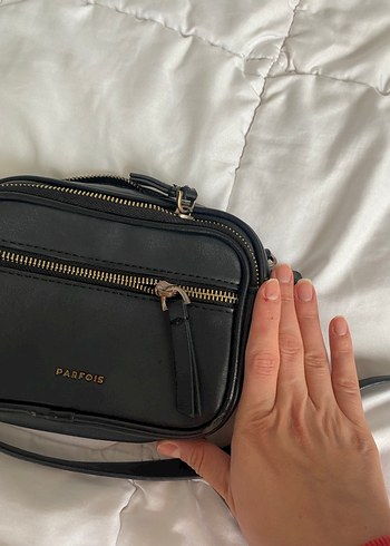 Siyah Deri Kadın Çapraz Çanta - Görsel 5