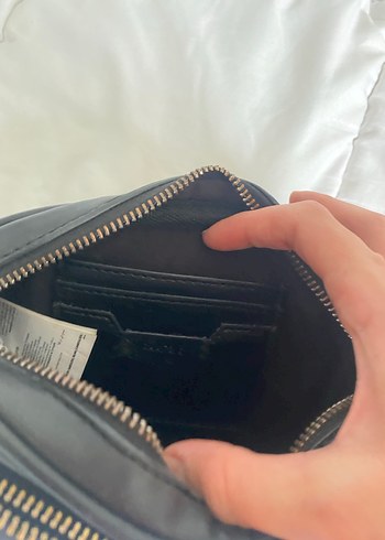 Siyah Deri Kadın Çapraz Çanta - Görsel 6