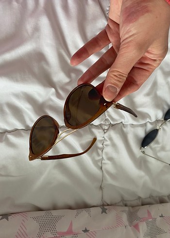 Parlak Kahverengi Transparan Bohem Güneş Gözlüğü - Görsel 2