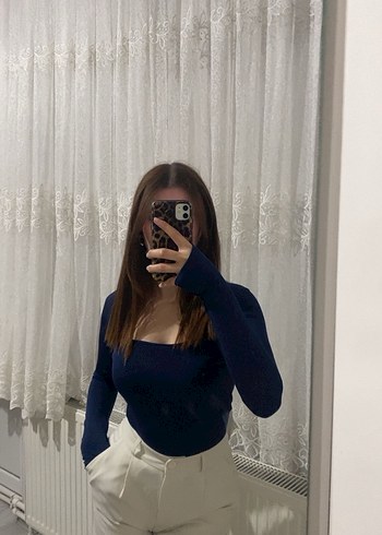 Ekru kumaş pantolon - Görsel 2